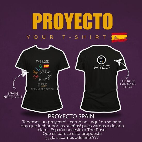 Preventa Camisa GIRA WRLD THE ROSE "SPAIN NEED YOU"